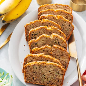 Banana zucchini bread