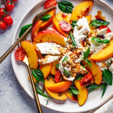 Peach Burrata Salad