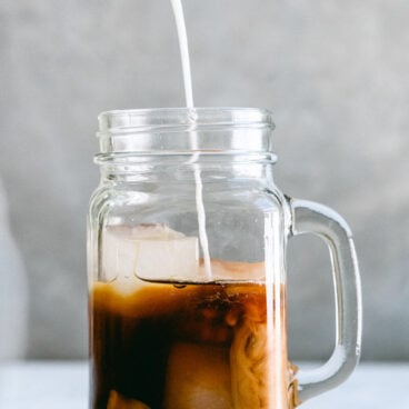 Pumpkin spice iced coffee